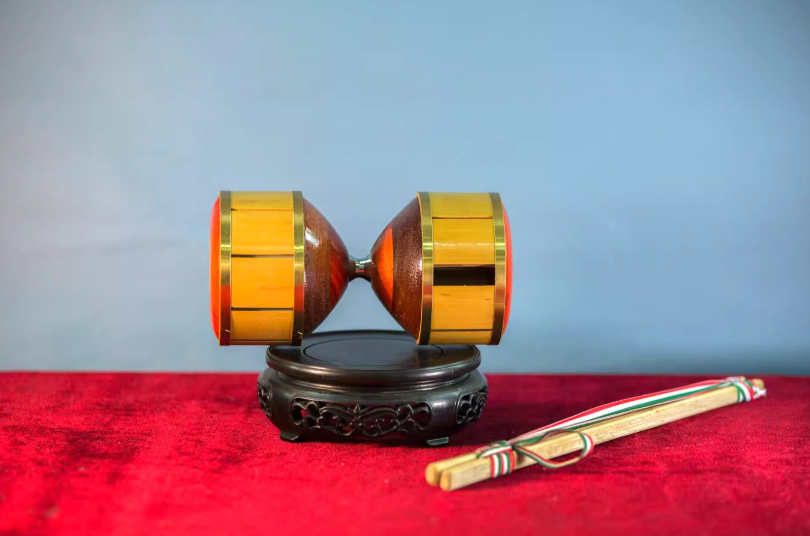 Chinese kongzhu diabolo traditional spinning toy with sticks